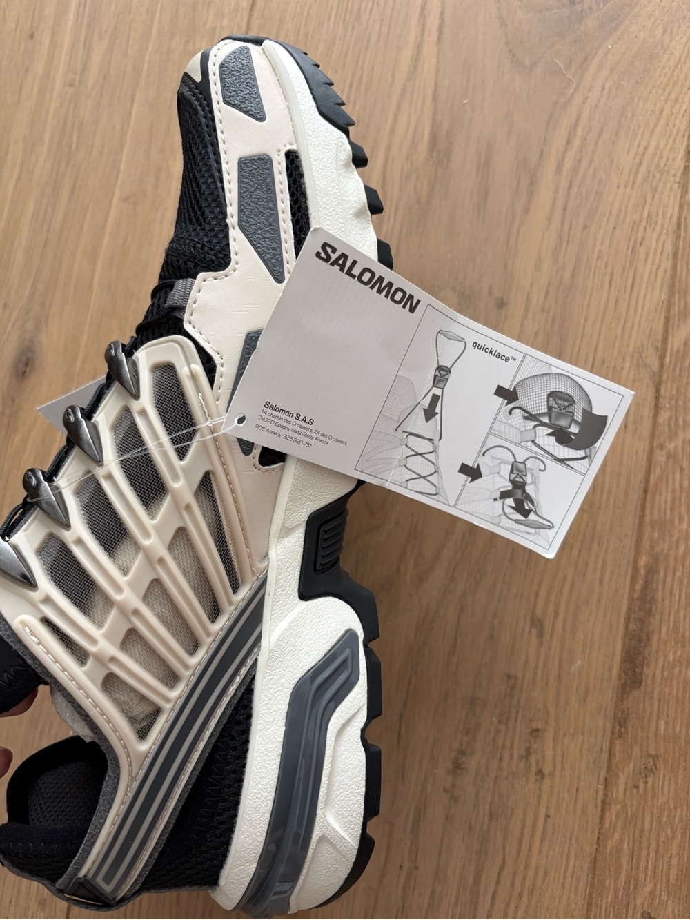 Salomon Acs Pro Shell Sneakers Rainy Day / Black / Castlerock - Picture 4 of 11